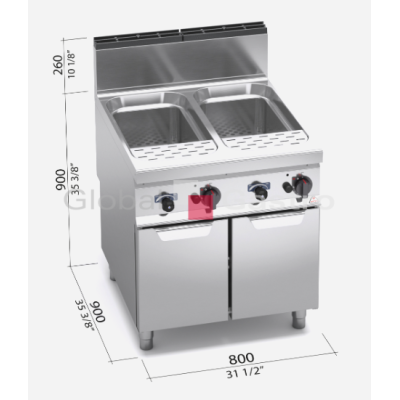 Vařič těstovin Bertos G9CP80 | Bertos 117099131